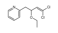 2-(4,4-dichloro-2-ethoxybut-3-en-1-yl)pyridine结构式