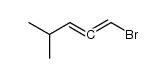 1-bromo-4-methyl-1,2-pentadiene结构式
