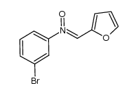 (Z)-3-bromo-N-(furan-2-ylmethylene)aniline oxide结构式