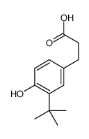 3-叔丁基-4-羟基苯丙酸结构式