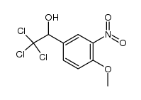 2,2,2-trichloro-1-(4-methoxy-3-nitro-phenyl)-ethanol结构式