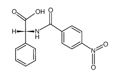 (4-nitro-benzoyl)-(d(-)-α-amino-phenylacetic acid ) Structure