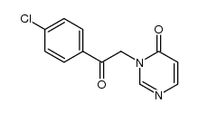 3-(2-(4-chlorophenyl)-2-oxoethyl)pyrimidin-4(3H)-one结构式