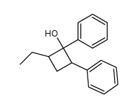 1,2-diphenyl-4-ethylcyclobutan-1-ol Structure
