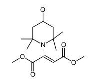 dimethyl (E)-2-(2,2,6,6-tetramethyl-4-oxopiperidin-1-yl)but-2-enedioate结构式