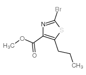2-溴-5-丙基噻唑-4-羧酸甲酯结构式