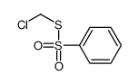 chloromethylsulfanylsulfonylbenzene Structure