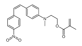 2-[N-methyl-4-[(E)-2-(4-nitrophenyl)ethenyl]anilino]ethyl 2-methylprop-2-enoate结构式