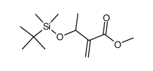 (+/-)-2-[1-(tert-butyldimethylsilanyloxy)ethyl]acrylic acid methyl ester Structure
