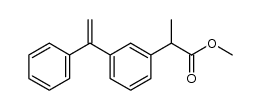methyl 2-[3-(1-phenylethyl)phenyl]propanoate结构式