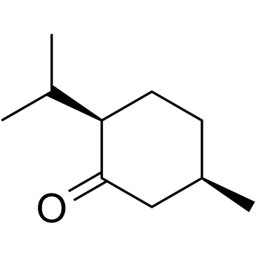 (+)-异薄荷酮结构式
