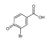 2-Bromo-4-pyridinecarboxylic acid-1-oxide structure