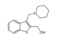 (3-Piperidin-1-ylmethyl-benzo[b]thiophen-2-yl)-methanol Structure