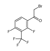 2-Bromo-1-[2,4-difluoro-3-(trifluoromethyl)phenyl]ethanone结构式