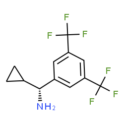 (1R)[3,5-BIS(TRIFLUOROMETHYL)PHENYL]CYCLOPROPYLMETHYLAMINE Structure