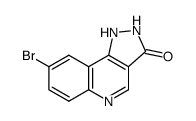 8-bromo-1,2-dihydro-3H-pyrazolo[4,3-c]quinolin-3-one结构式