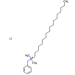 Benzyldimethylstearylammonium chloride Structure