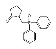 1-(diphenylphosphorylmethyl)pyrrolidin-2-one结构式