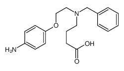4-((2-(4-氨基苯氧基)乙基)(苄基)氨基)丁酸结构式