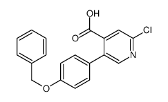 2-chloro-5-(4-phenylmethoxyphenyl)pyridine-4-carboxylic acid Structure