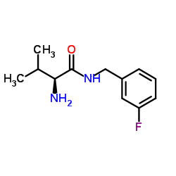 N-(3-Fluorobenzyl)-L-valinamide结构式