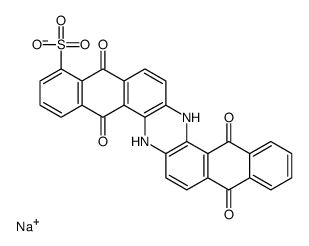sodium 5,6,9,14,15,18-hexahydro-5,9,14,18-tetraoxoanthrazinesulphonate Structure