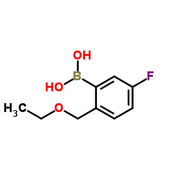 2-(ethoxyMethyl)-5-fluorophenylboronic acid Structure