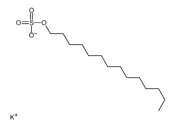 potassium tetradecyl sulphate Structure