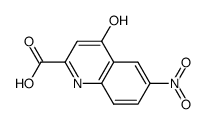 4-Hydroxy-6-nitro-quinoline-2-carboxylic acid结构式