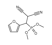 dimethyl (2,2-dicyano-1-(furan-2-yl)ethyl)phosphonate结构式