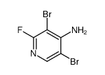 3, 5-Dibromo-2-fluoropyridin-4-amine Structure
