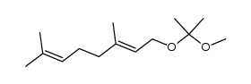 acetone 3,7-dimethyl-2,6-octadienyl methyl acetal Structure