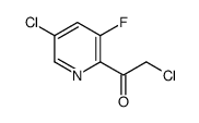 2-氯-1-(5-氯-3-氟吡啶-2-基)乙酮结构式