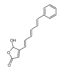5-Hydroxy-4-[(1E,3E,5E)-6-phenyl-1,3,5-hexatrienyl]furan-2(5H)-one structure