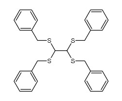 1,1,2,2-tetrakis(benzylthio)etane Structure
