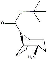 外-8-boc-8-氮杂双环[3.2.1]辛烷-2-胺结构式
