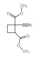 1,2-Cyclobutanedicarboxylicacid, 1-cyano-, 1,2-dimethyl ester Structure
