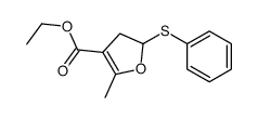 ethyl 5-methyl-2-phenylsulfanyl-2,3-dihydrofuran-4-carboxylate结构式