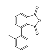 2'-methylbiphenyl-2,3-dicarboxylic anhydride Structure