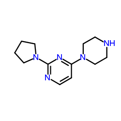 4-(Piperazin-1-yl)-2-(pyrrolidin-1-yl)pyrimidine Structure