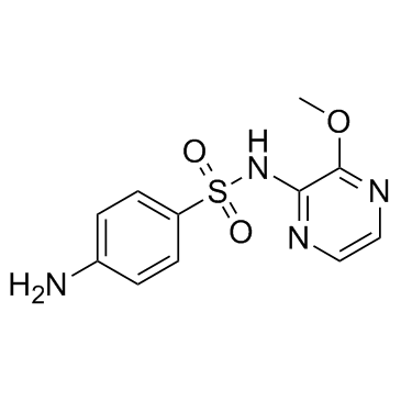 磺胺林结构式
