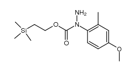 1-(4-methoxy-2-methylphenyl)-1-hydrazinecarboxylic acid 1-[2-(trimethylsilyl)ethyl] ester Structure