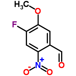 4-Fluoro-5-methoxy-2-nitrobenzaldehyde结构式