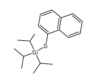 1-naphthyl triisopropylsilyl sulfide Structure