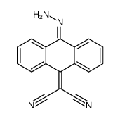 2-(10-hydrazinylideneanthracen-9-ylidene)propanedinitrile Structure
