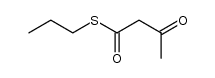 3-Oxobutanethioic acid S-propyl ester Structure