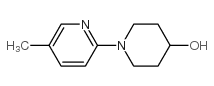 1-(5-甲基吡啶-2-基)哌啶-4-醇结构式