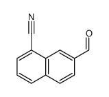 7-formylnaphthalene-1-carbonitrile结构式