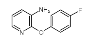 3-氨基-2-(4-氟苯氧基)吡啶结构式