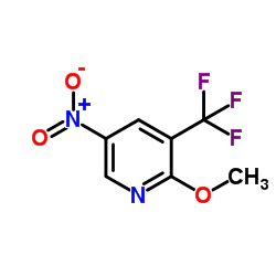 2-甲氧基-3-三氟甲基-5-硝基吡啶结构式